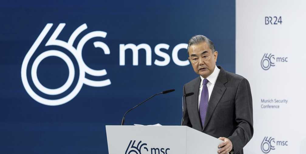 Chinese Foreign Minister Wang Yi at the Munich Security Conference 2024
