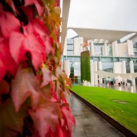 The Bundeskanzleramt buildig in October.