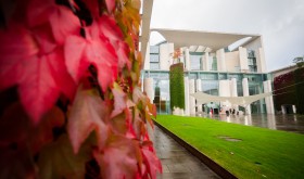 The Bundeskanzleramt buildig in October.